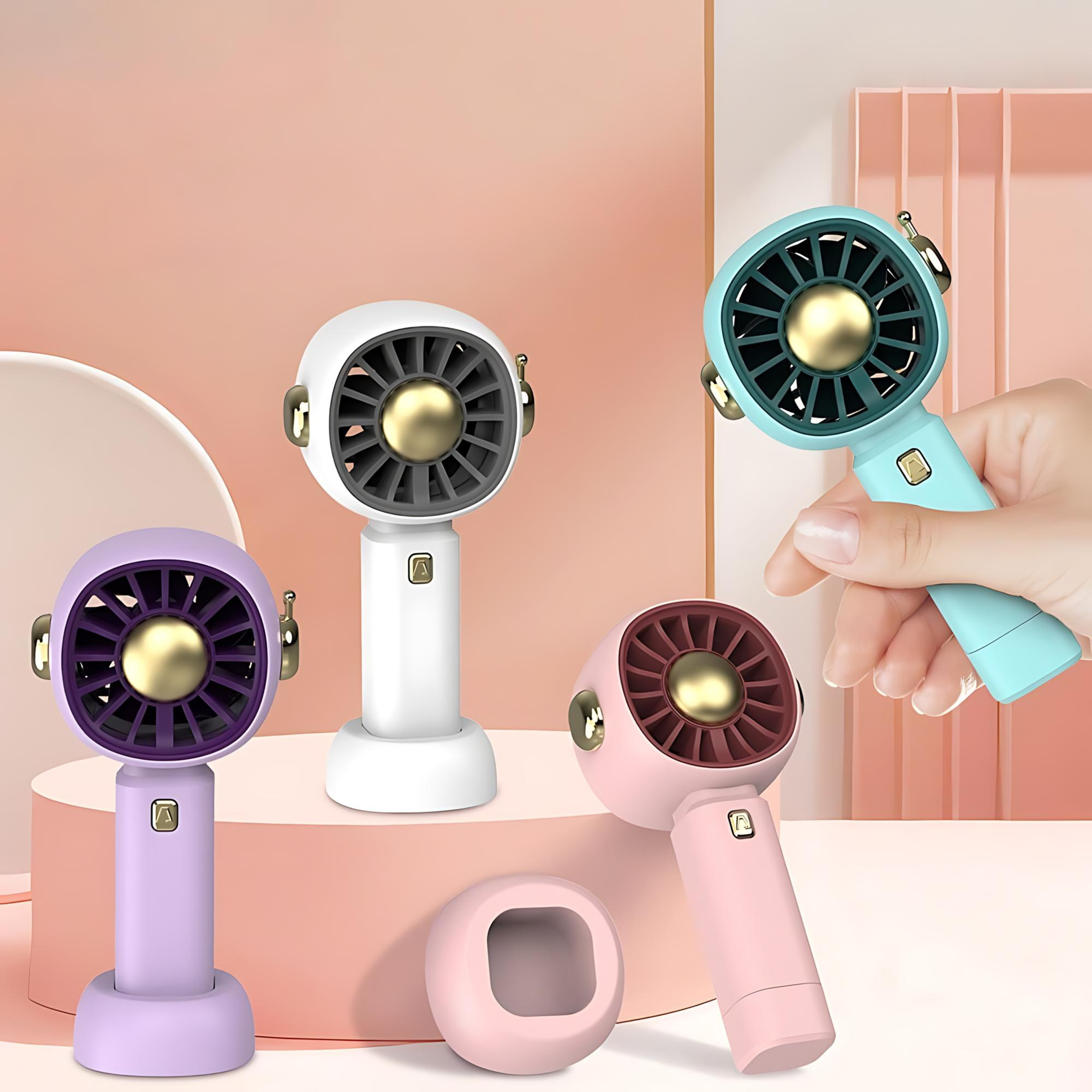 3 Gear Aesthetic Hand Fan