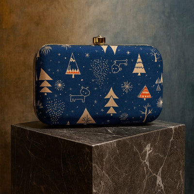 Winter Touch Ethnic Box Clutch & Sling Bag