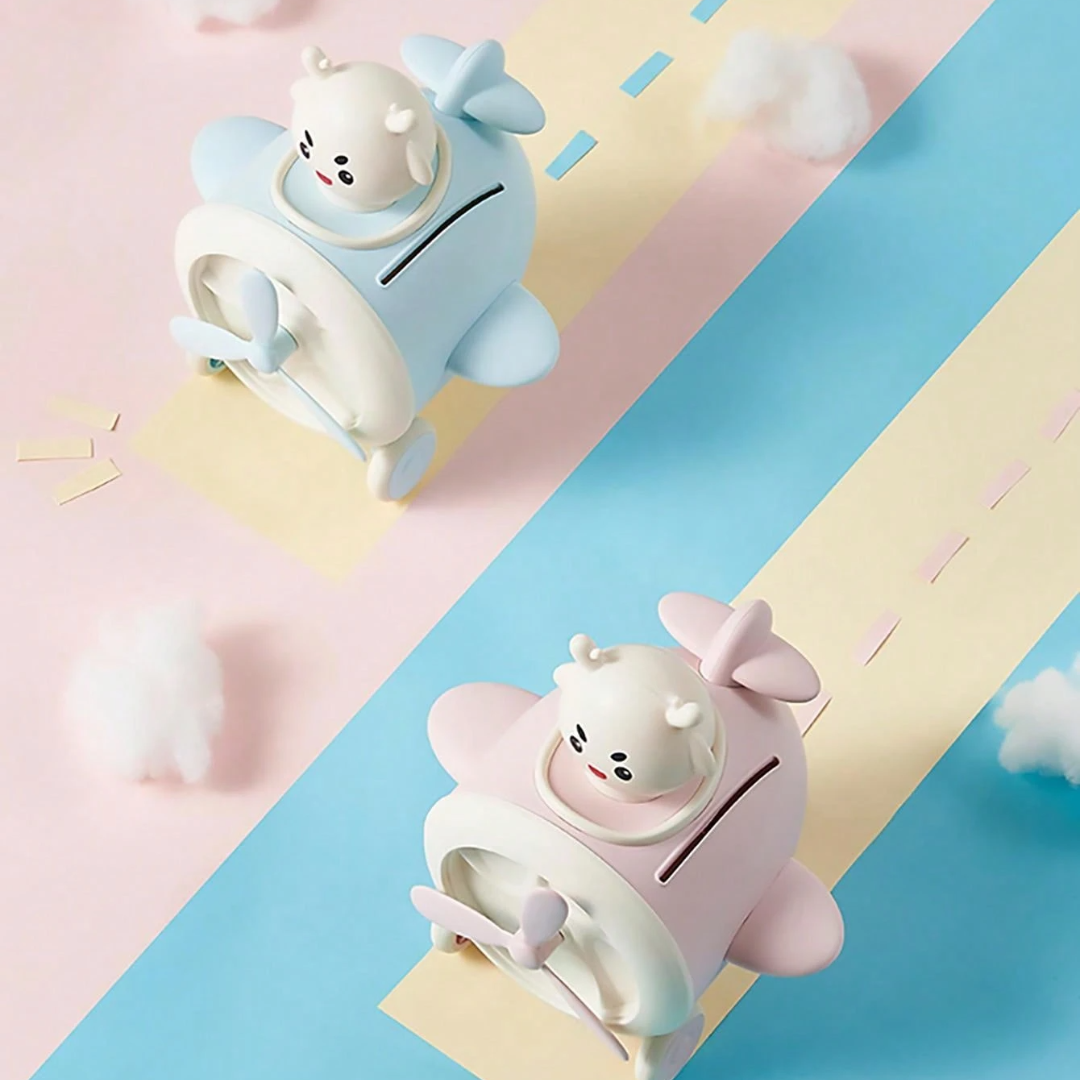 3D Airplane Piggy Bank