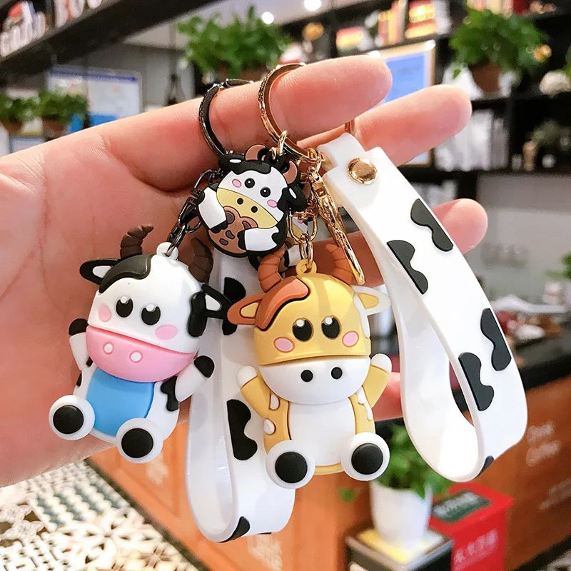 3D Cow Keychain