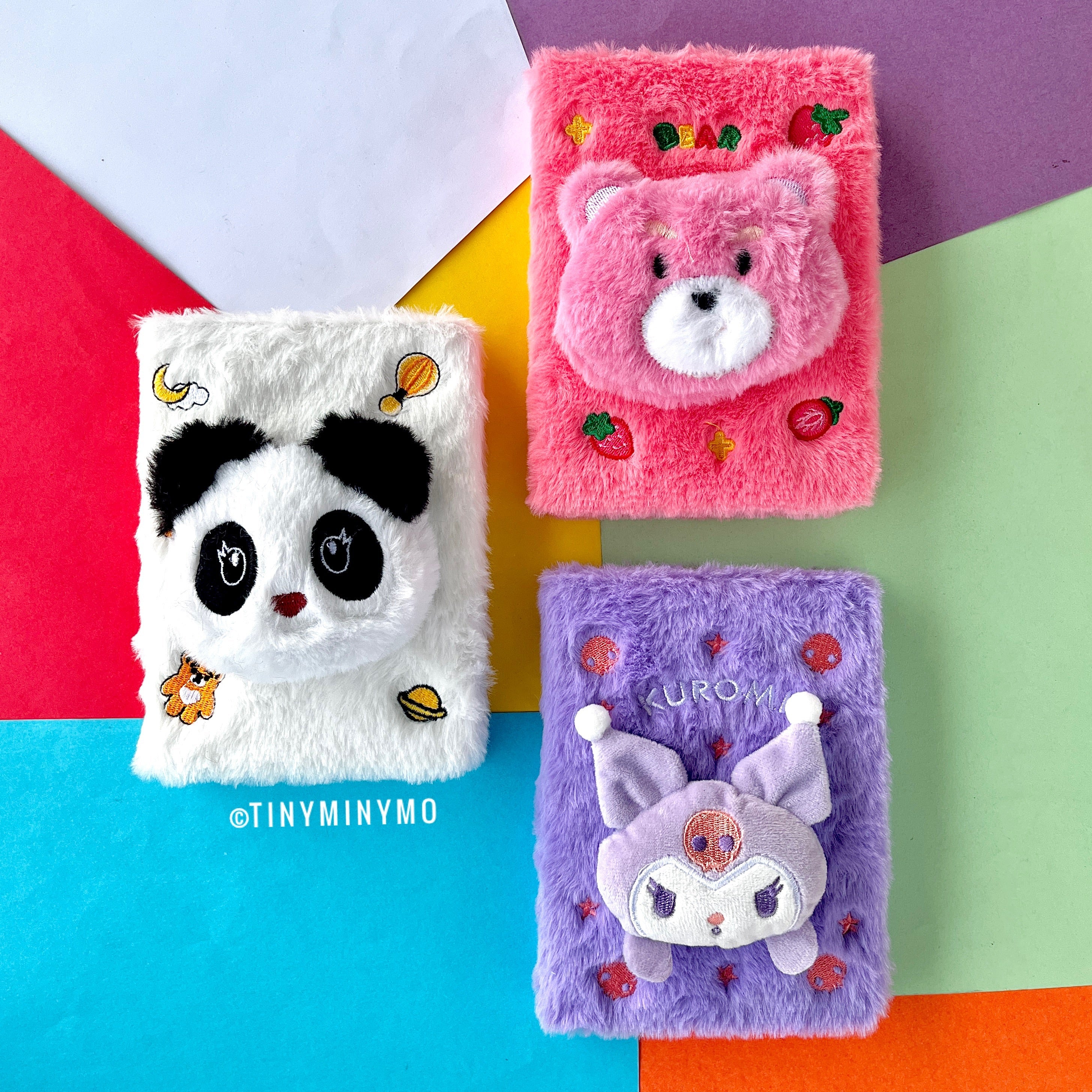 3D Face Kawaii Plush Diary