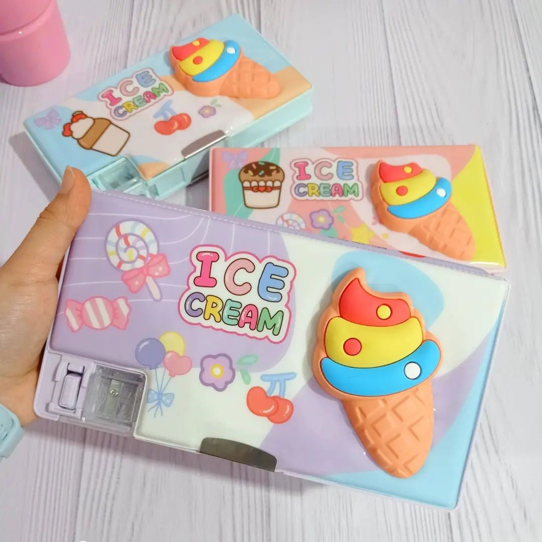 3D Ice-cream Multipurpose Pencil Box
