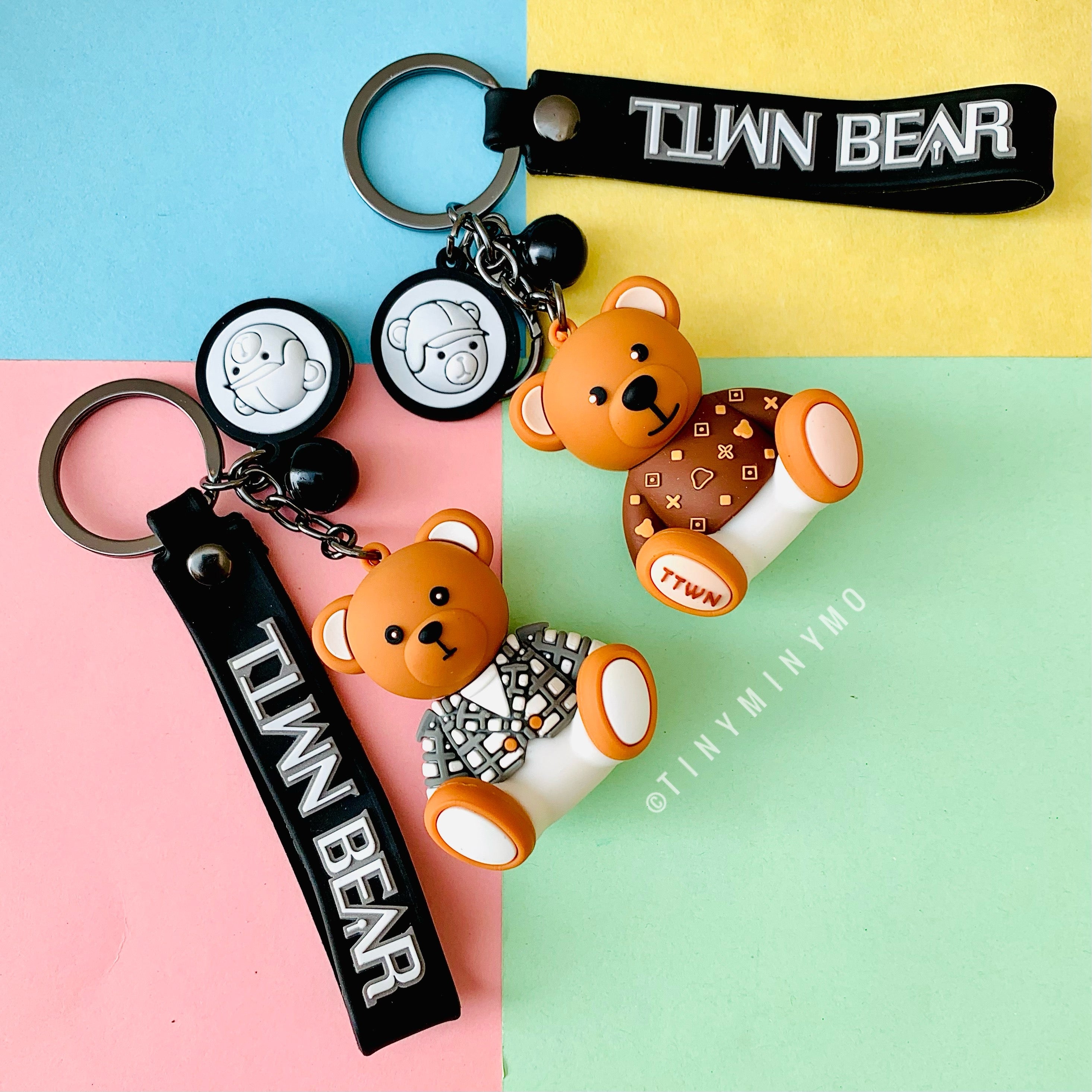3D Luxury Bear Keychain
