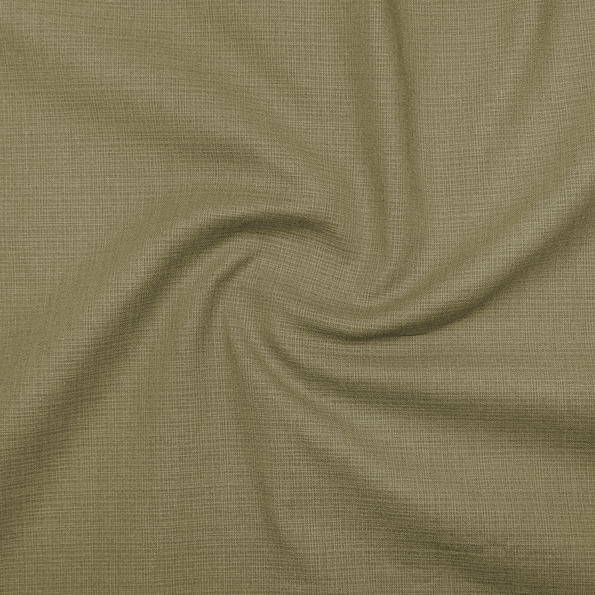 Olive Textured Linen Shirt For Men