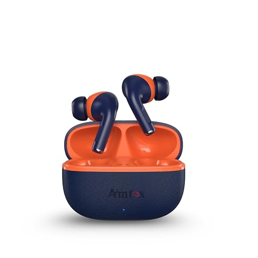 Amfox Sonic TWS Earbuds, 35 Hours Play Time, 4 Mic ENC, 10 MM Copper Ring Speakers, 300 mAh Battery, IC Protection, 5.3v Bluetooth, 20Hz to 20 KHz Frequency Response, IP65 Protection