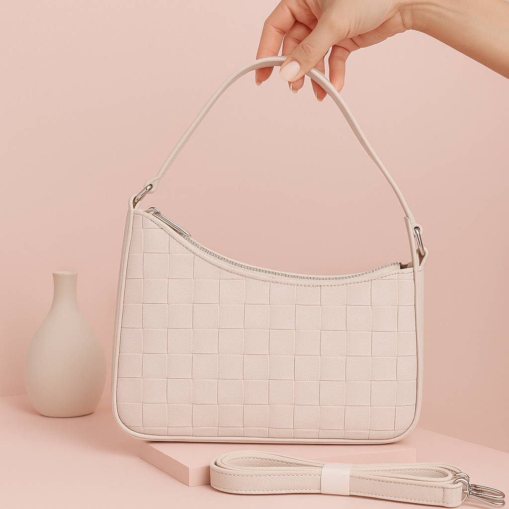 Femme Chic Handbag with detachable Sling Belt