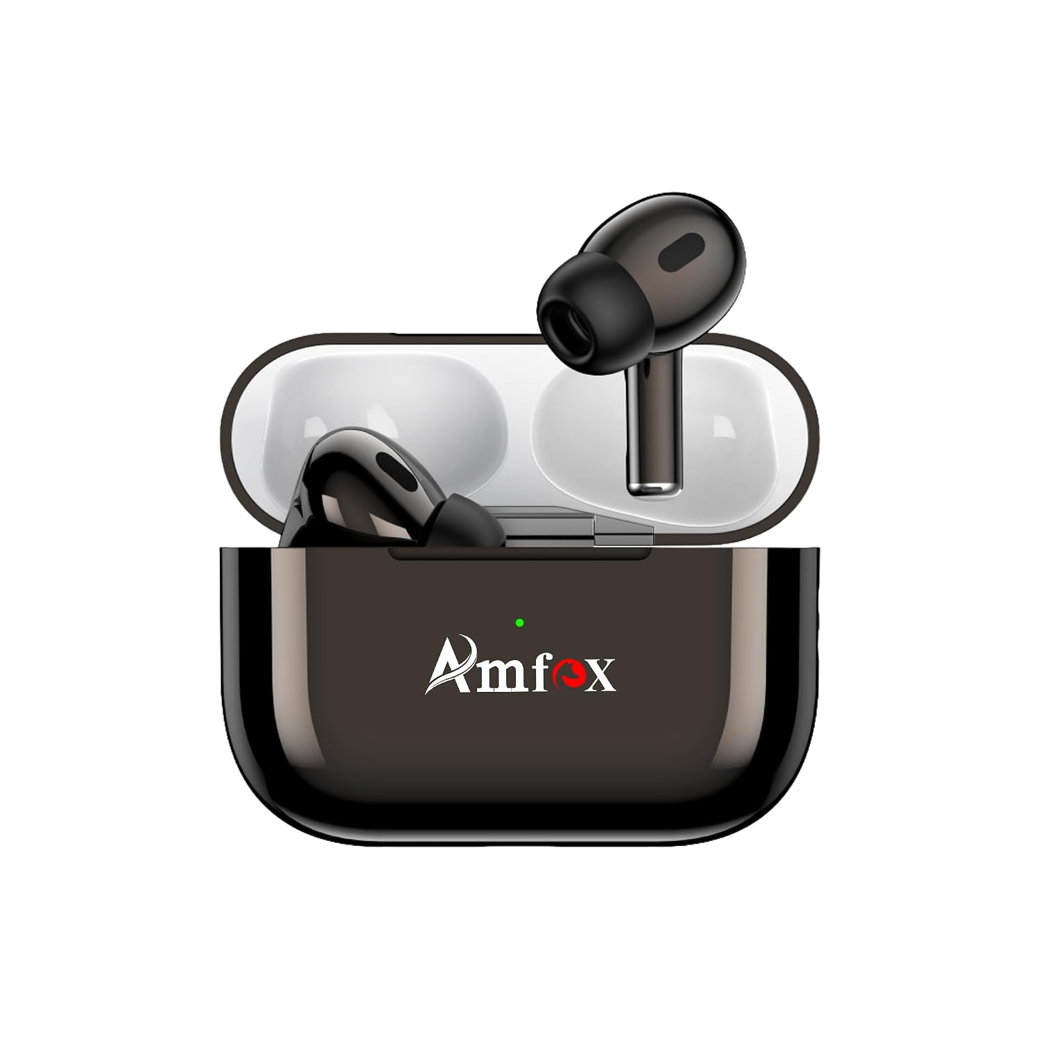 Amfox Pluto TWS Earbuds, 42 Hours Play Time, 4 Mic ENC, 10 MM Copper Ring Speakers, 350 mAh Battery with IC Protection, 5.4v Bluetooth, 20Hz to 20 KHz Frequency Response, IP65 Protection