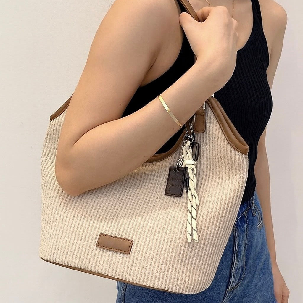Slay & Carry Tote Bag with Bag Charm