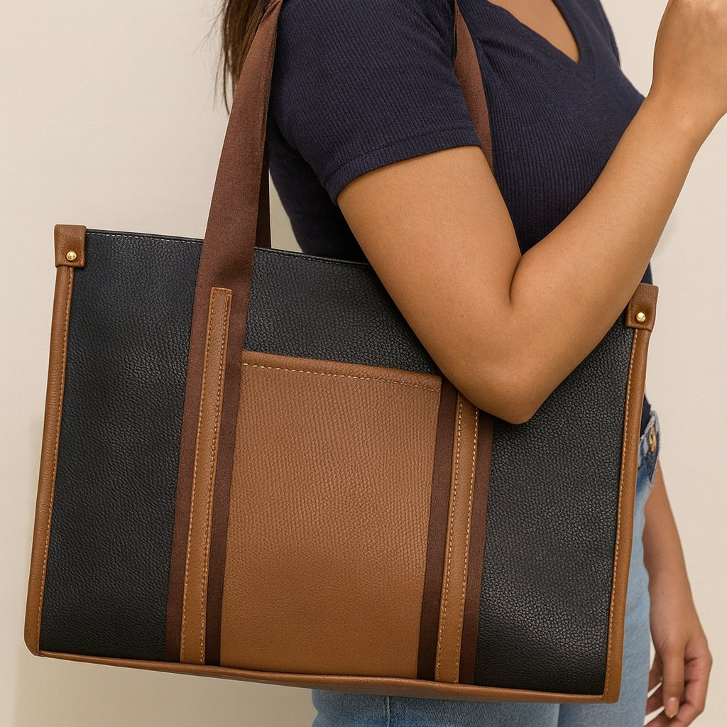 Women Power Play Laptop Tote Bag for Office & College