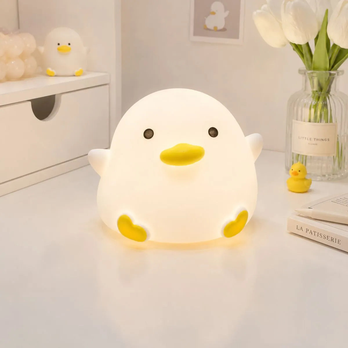 Adorable Duck Silicone Night Light