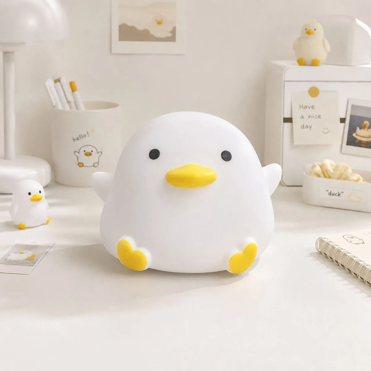 Adorable Duck Silicone Night Light