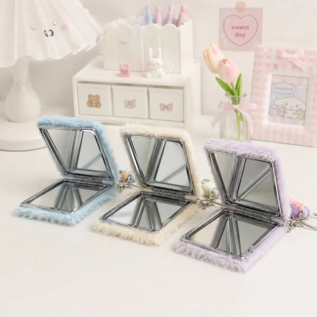 Adorable Square Pocket Mirror