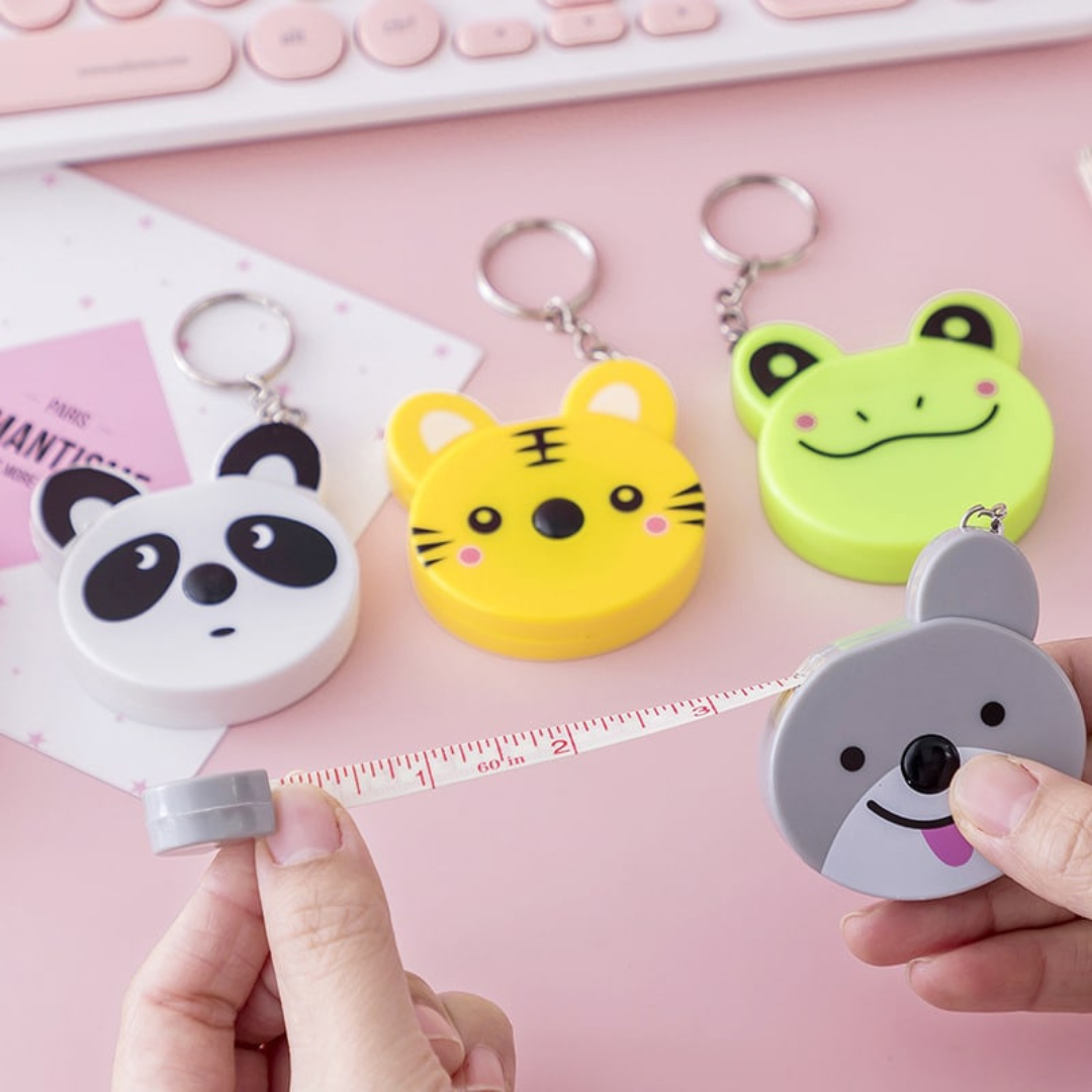 Animal Measuring Tape Keychain