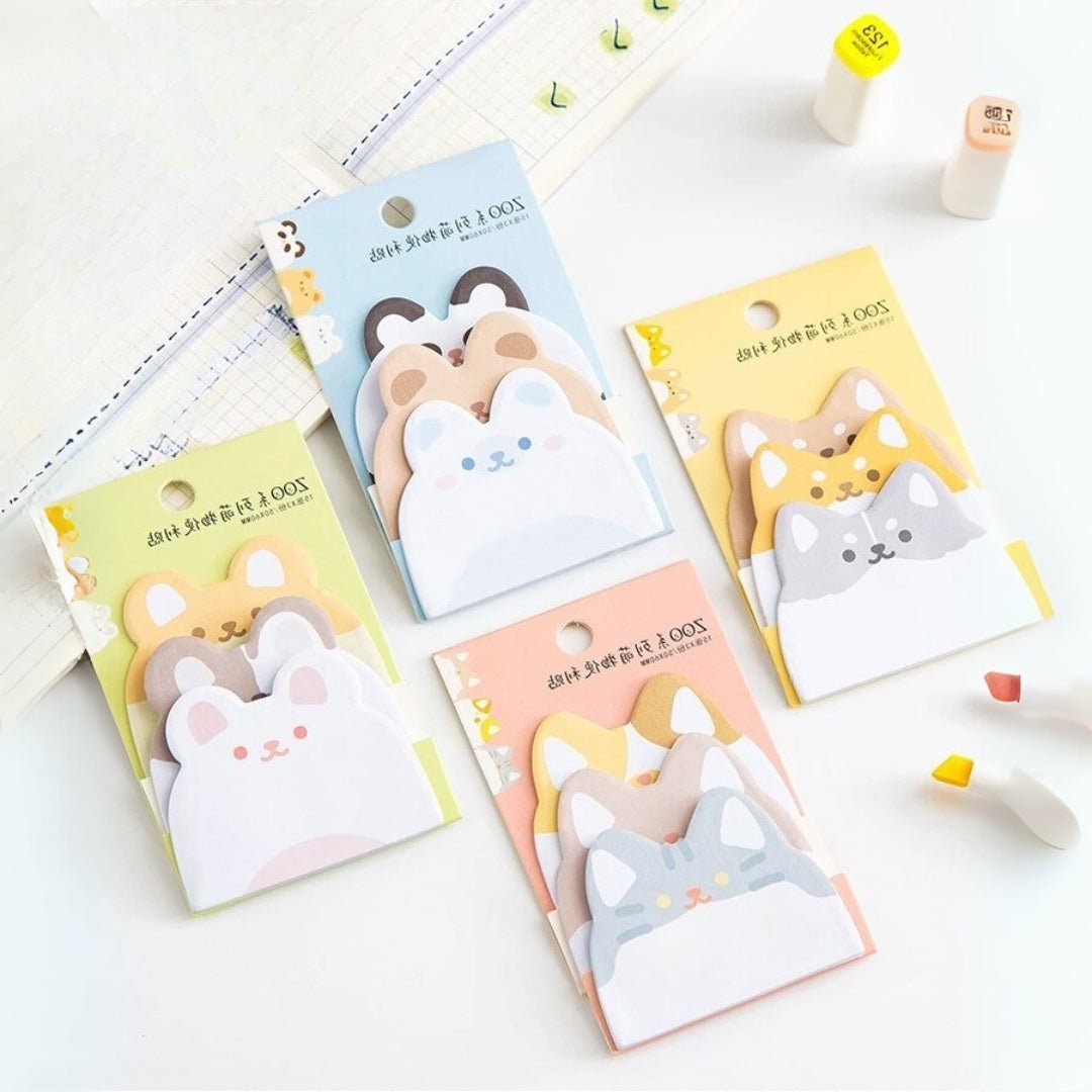 Animal Memo It Sticky Notes