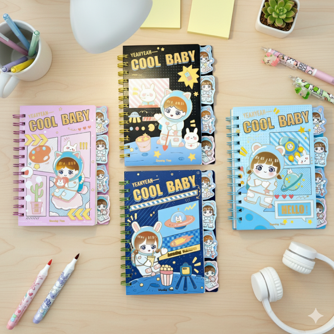 Astronaut Baby Spiral Notebook