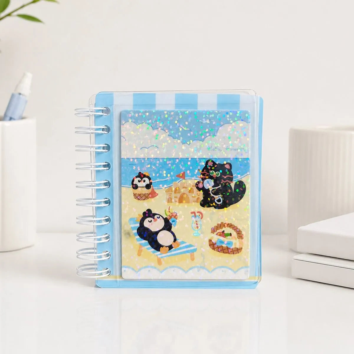 Blue Color Bling Mini Diary - Tinyminymo