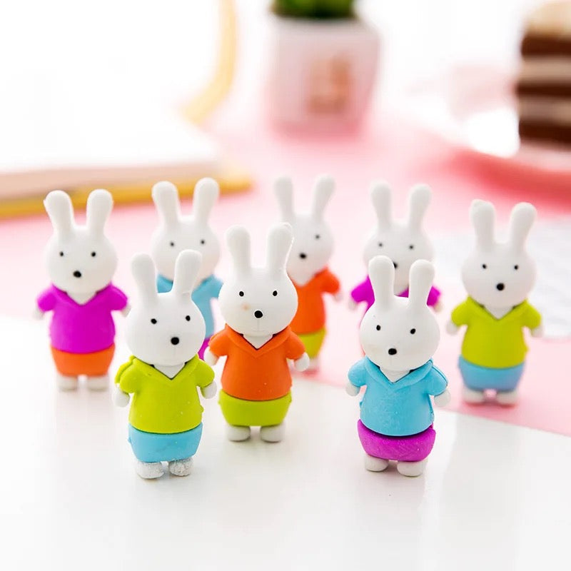Bunny Eraser and Pencil Topper