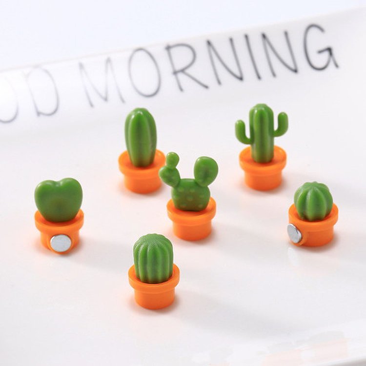 Cactus Fridge Magnet - Set of 6