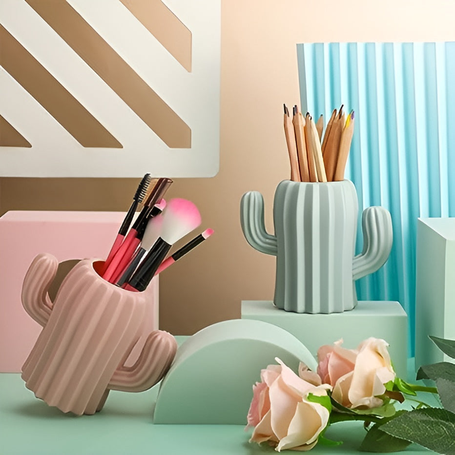 Cactus Shaped Pen Stand