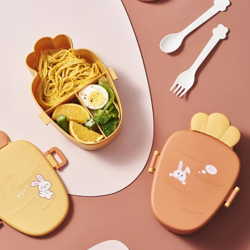 Carrot Shaped Kids Lunch Box