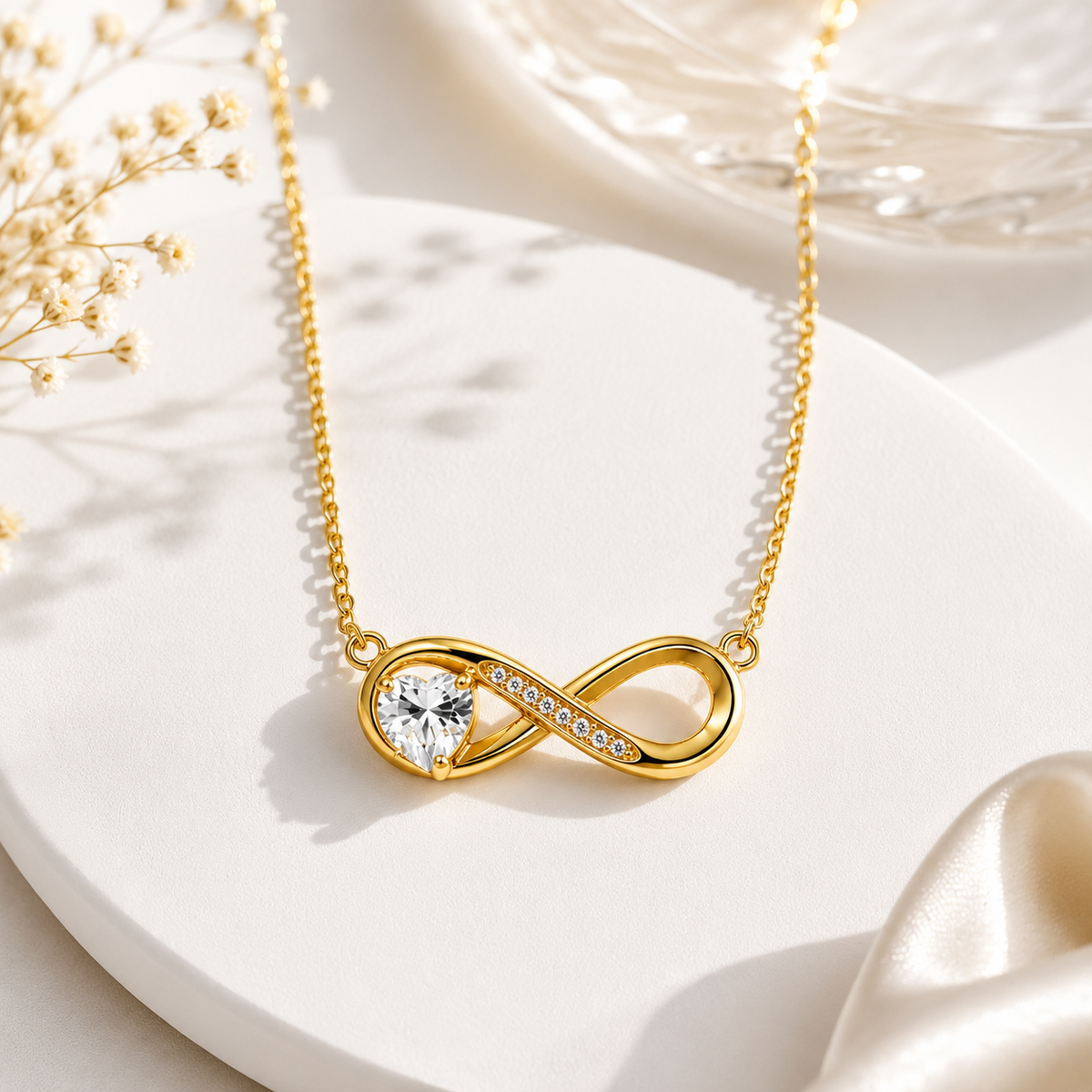 Infinity Love Pendant Necklace for Women | Anti-Tarnish