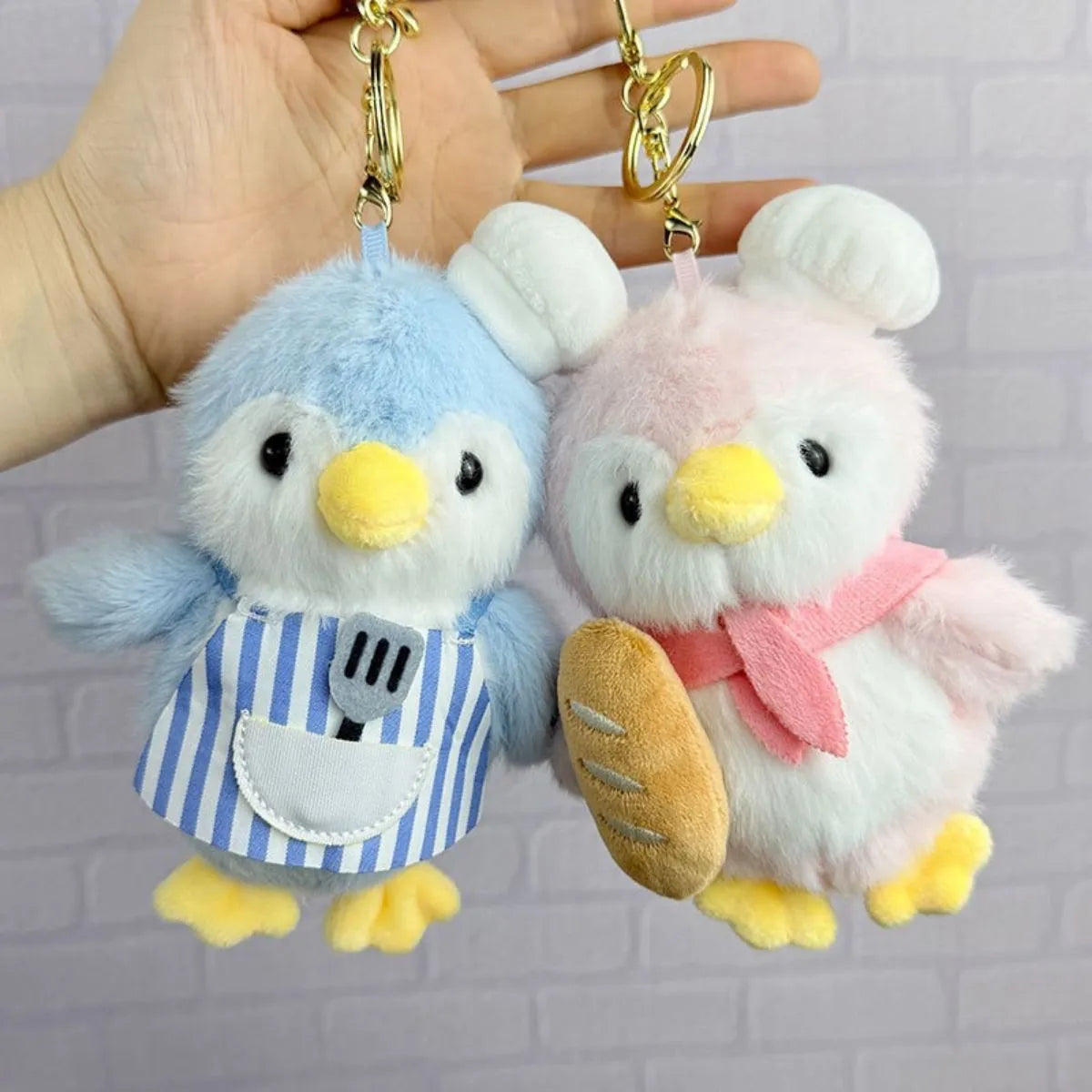 Chef Penguin 3D Keychain