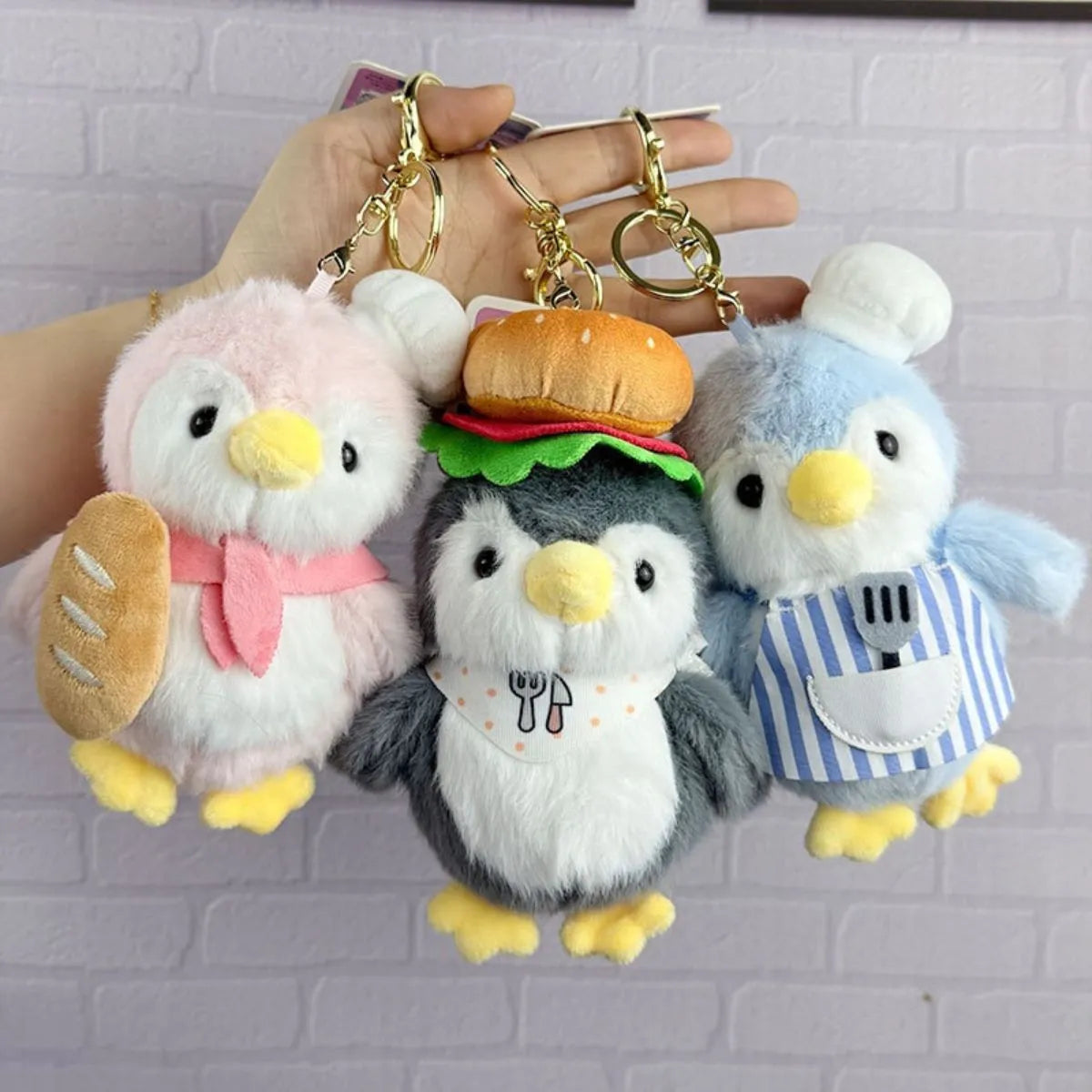 Chef Penguin 3D Keychain