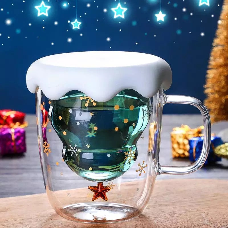 Christmas Tree Mug with Lid -Tinyminymo