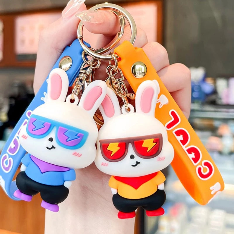 Cool Bunny 3D Keychain