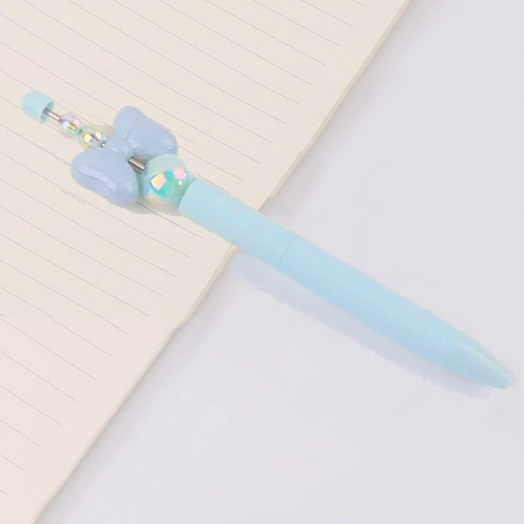 Blue Color Crystal Bowknot Gel Pen - Tinyminymo