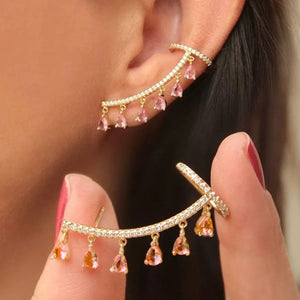 Gold Crystal Ear Cuff - Tinyminymo