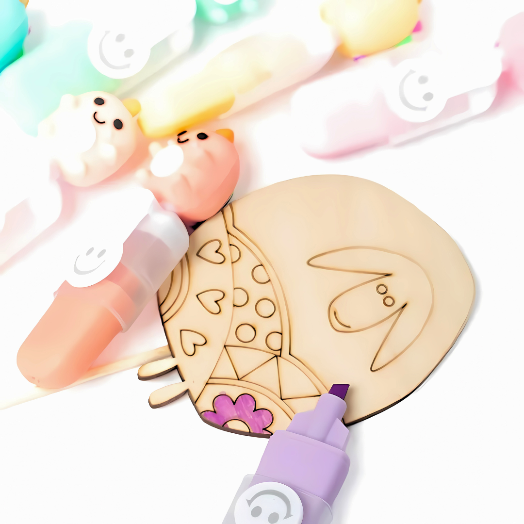 Cute Dino Highlighters - Set of 6