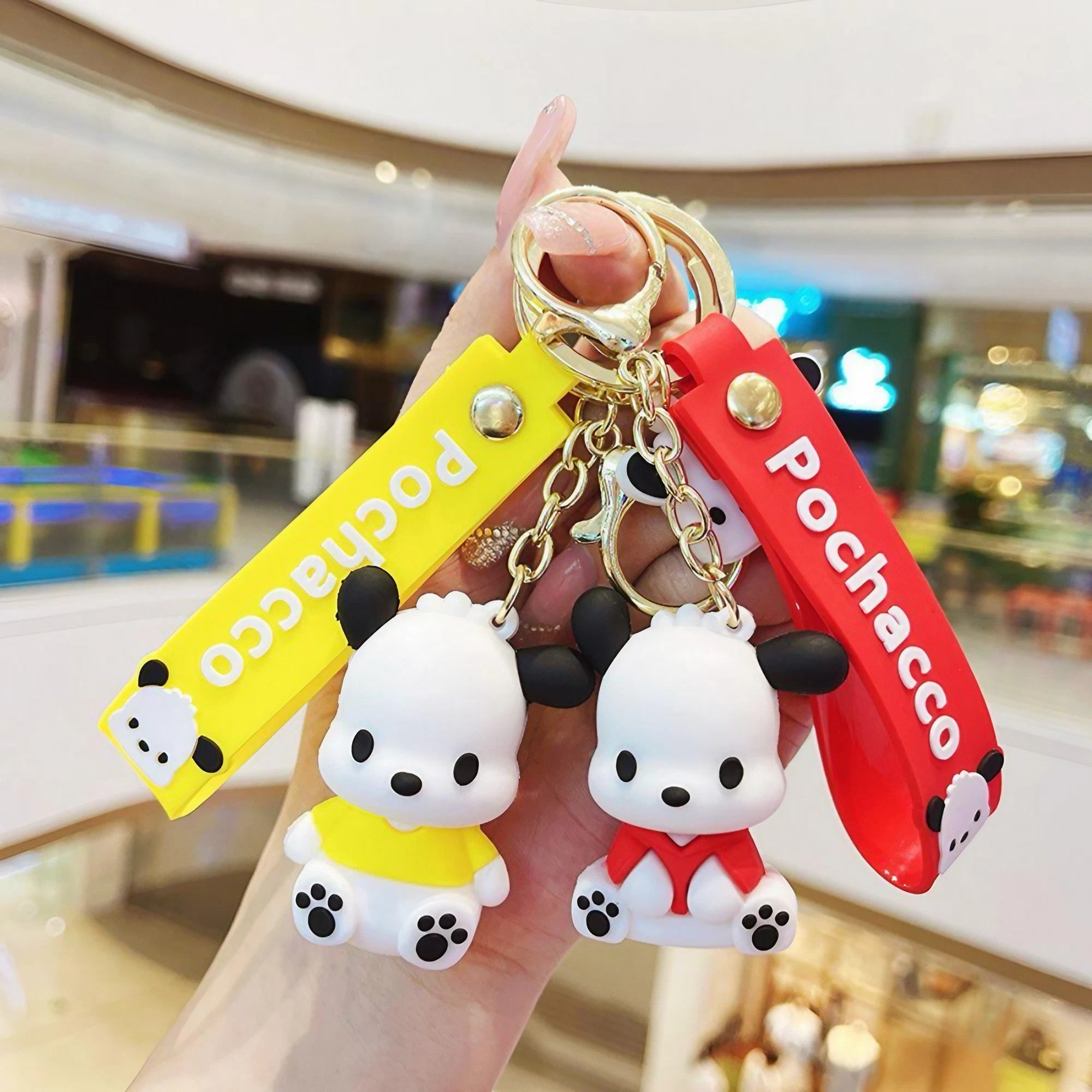 Cute Pochacco 3D Keychain