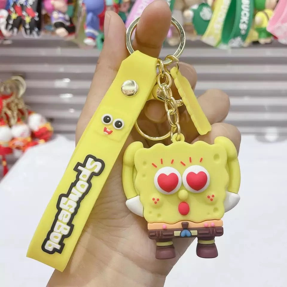 Cute Spongebob Squarepants 3D Keychain