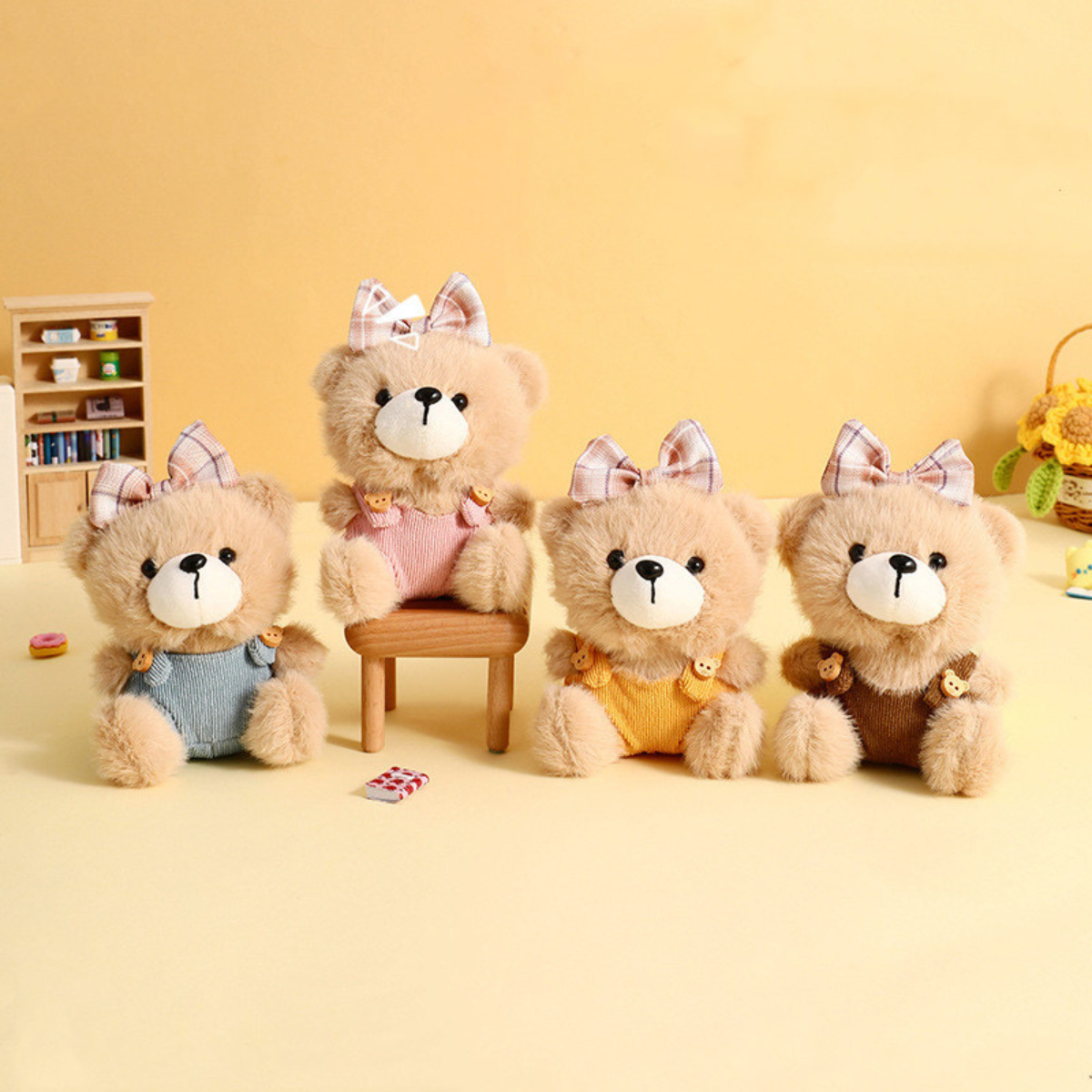 Cute Teddy Plush Keychain