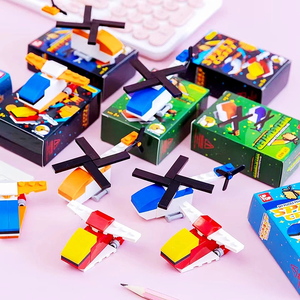 DIY Helicopter Puzzle Pencil Sharpener