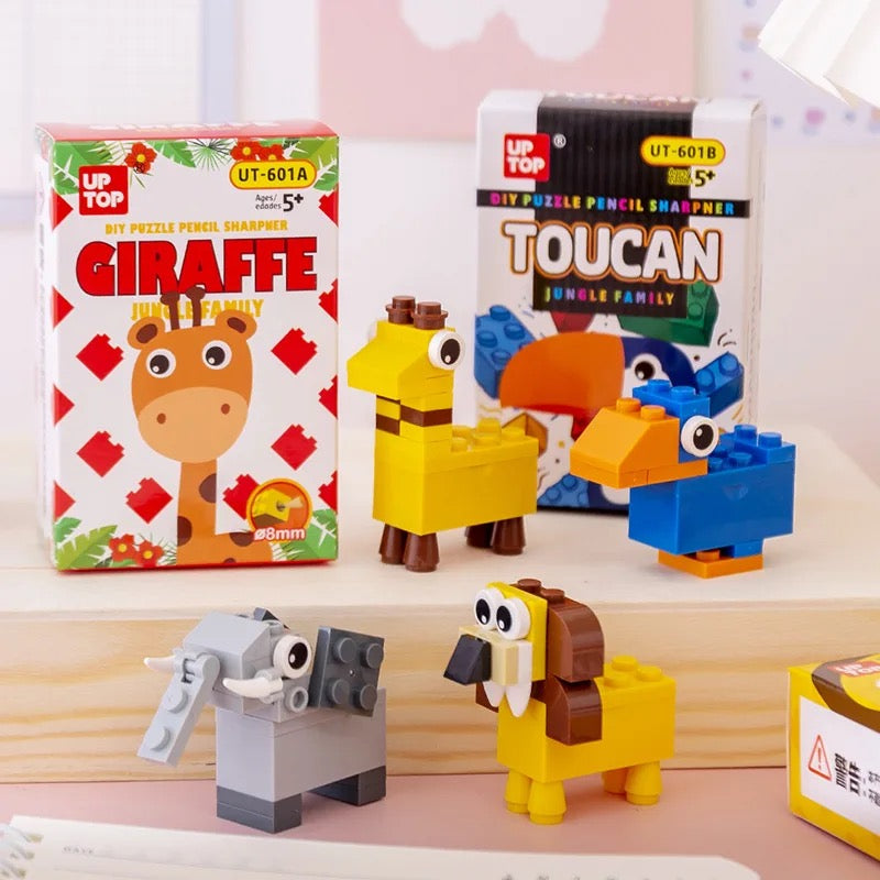 DIY Jungle Puzzle Pencil Sharpener