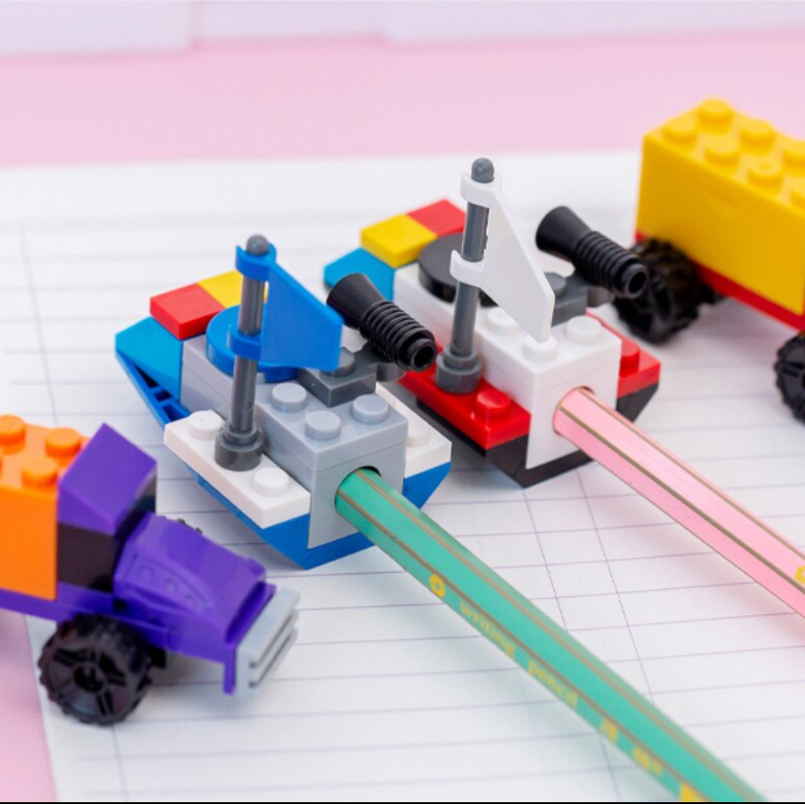 DIY Truck Puzzle Pencil Sharpener
