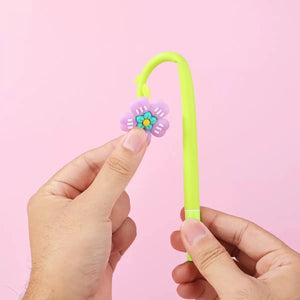 Lavender Color Silicone Flower Pen - Tinyminymo