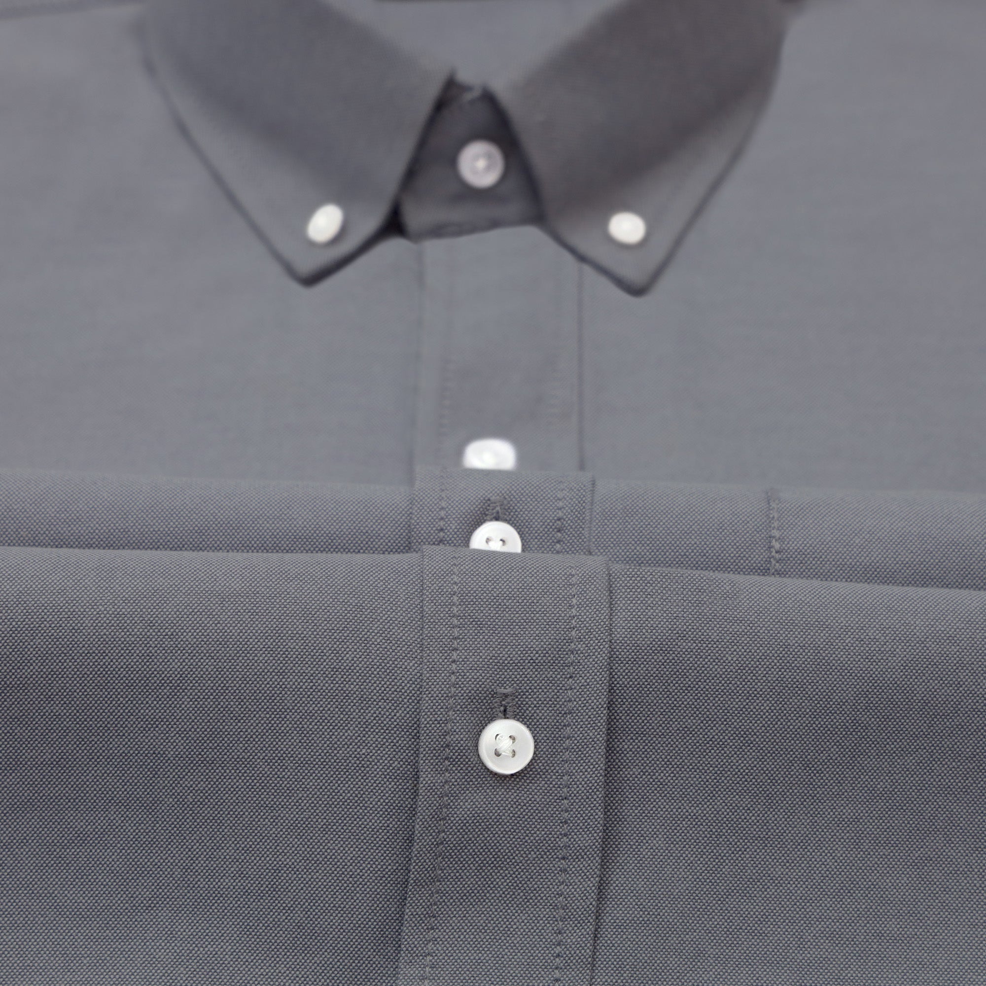 Oxford Cotton Dark Grey Shirt For Men