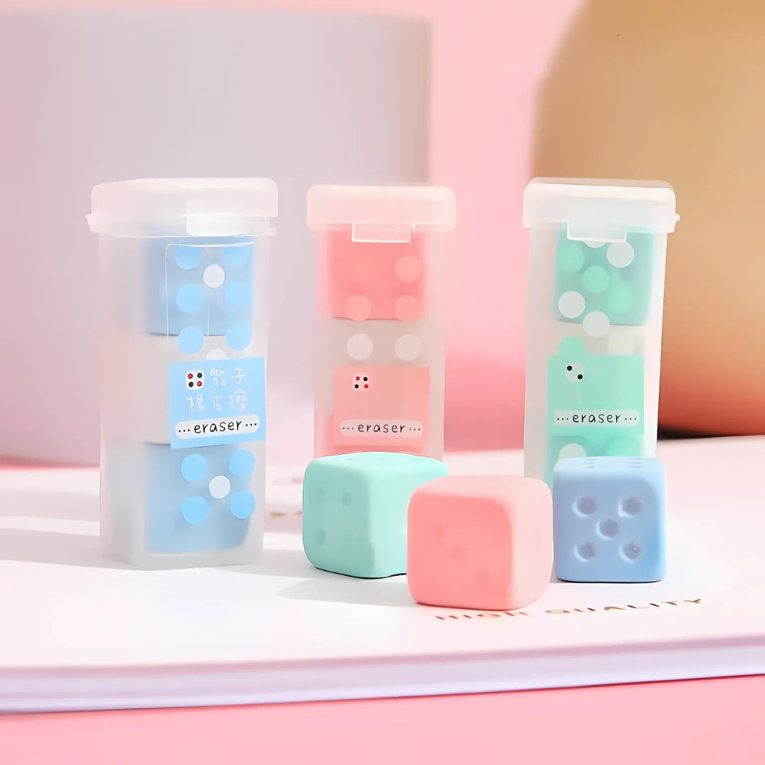 Dice Eraser - Set of 3