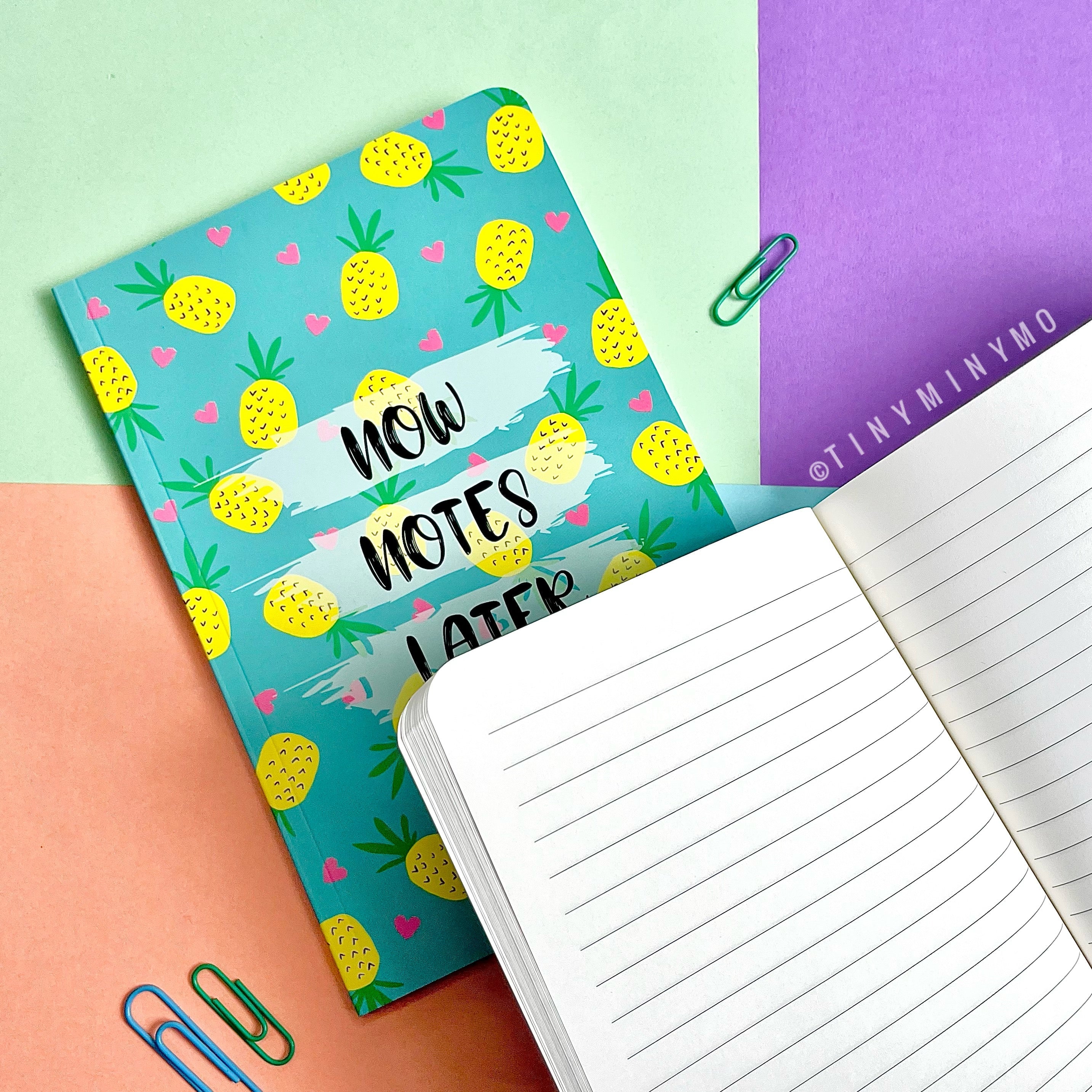 Doodle Cover Notebook - Pineapple