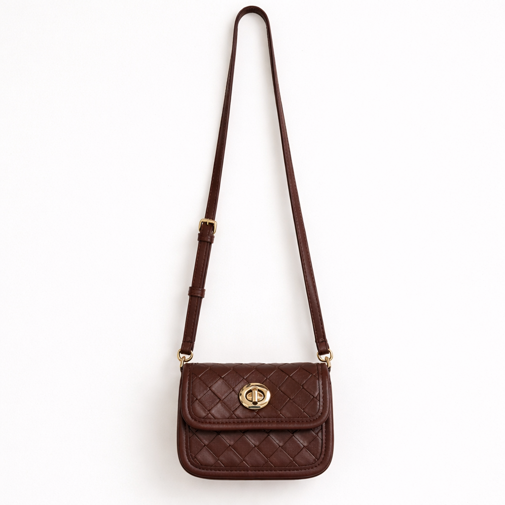 Mini Metro Weave Sling Bag