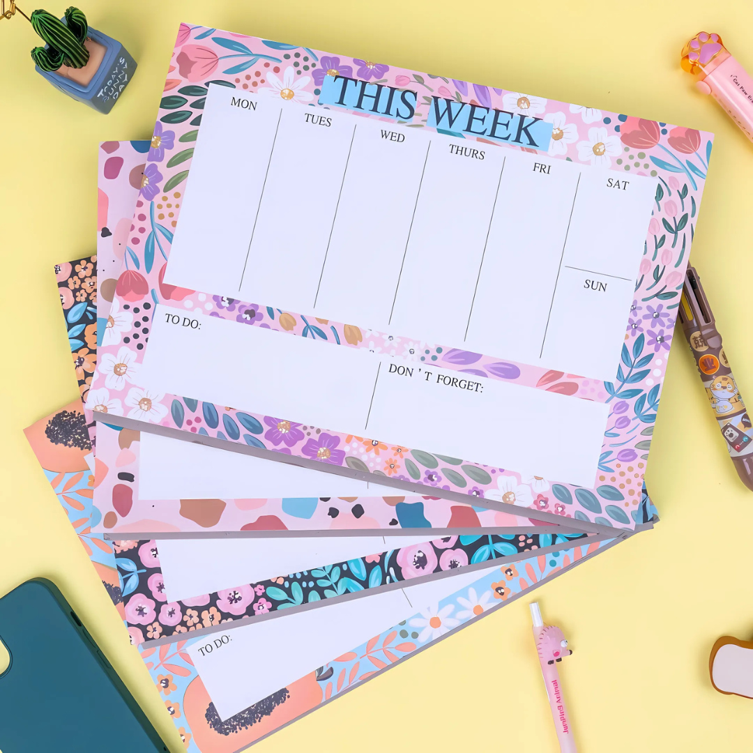Floral Weekly Planner