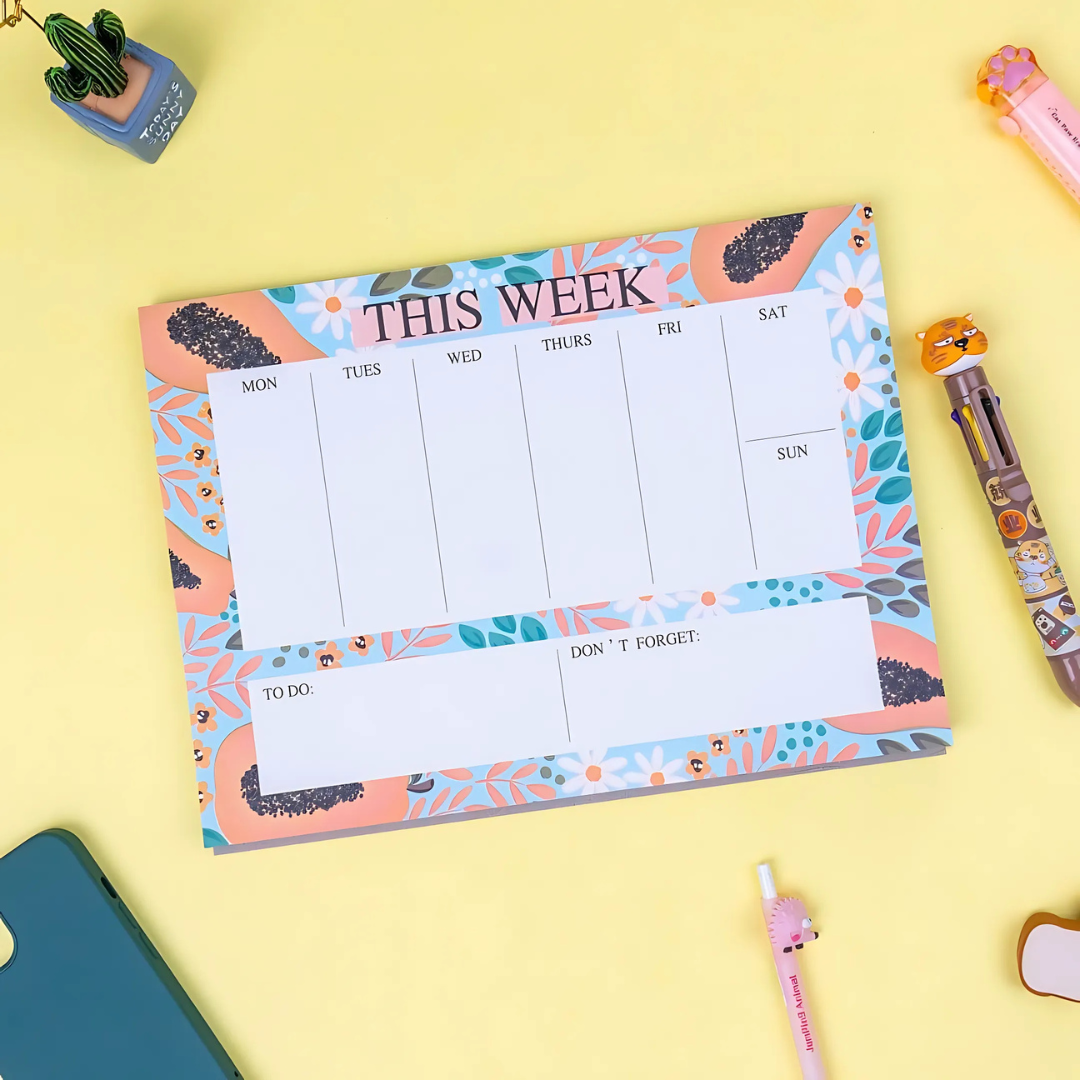Floral Weekly Planner