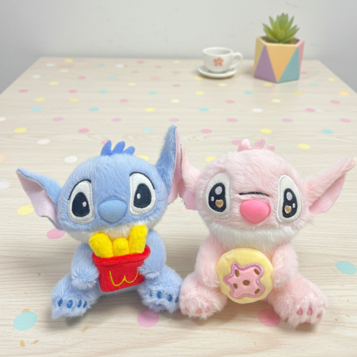 Foodie Stitch Plush Keychain