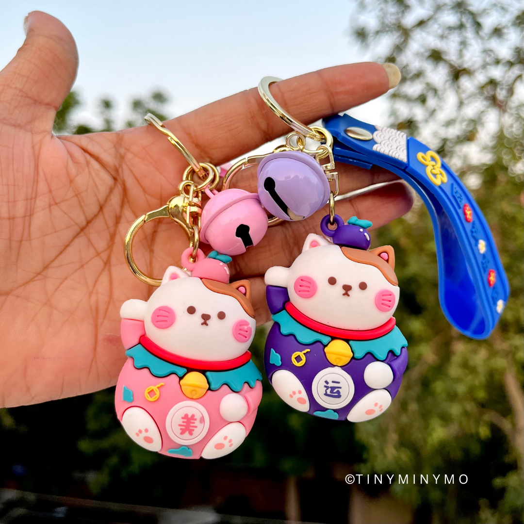 Fortune Cat 3D Keychain
