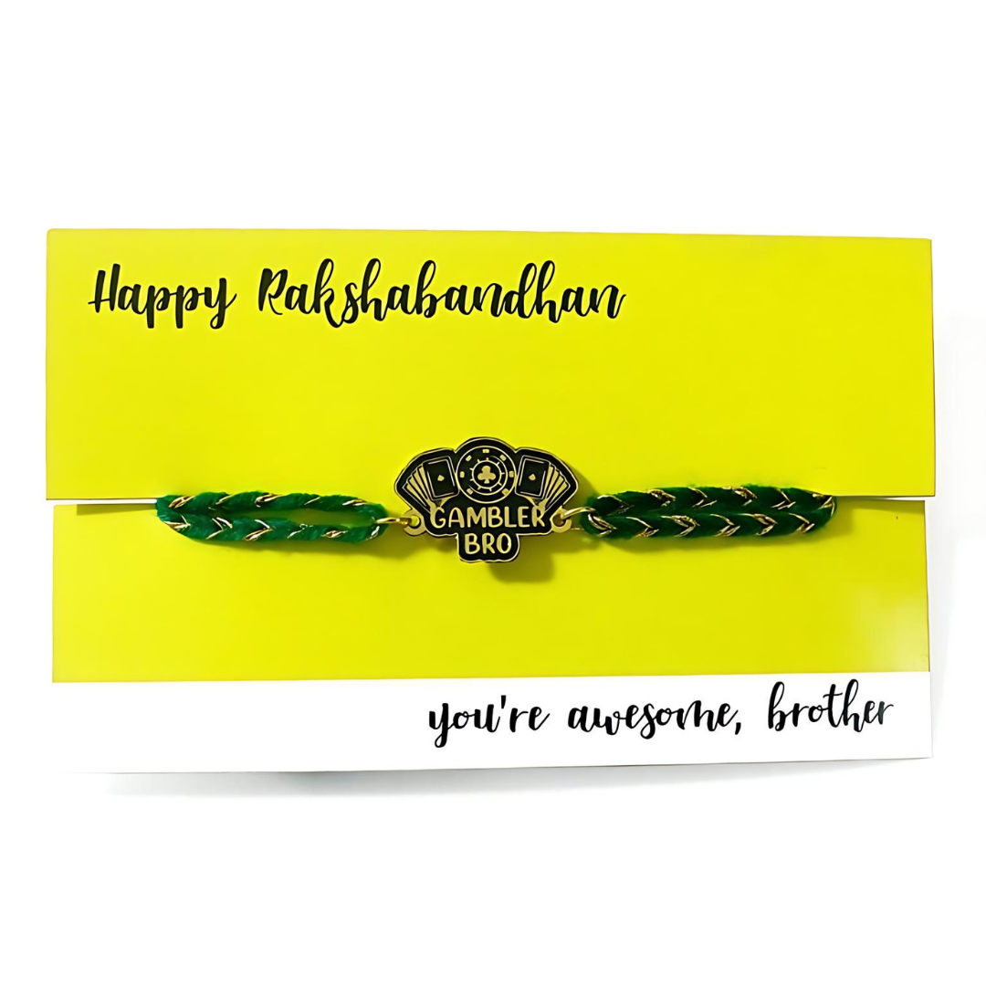Gambler Bro Metal Rakhi
