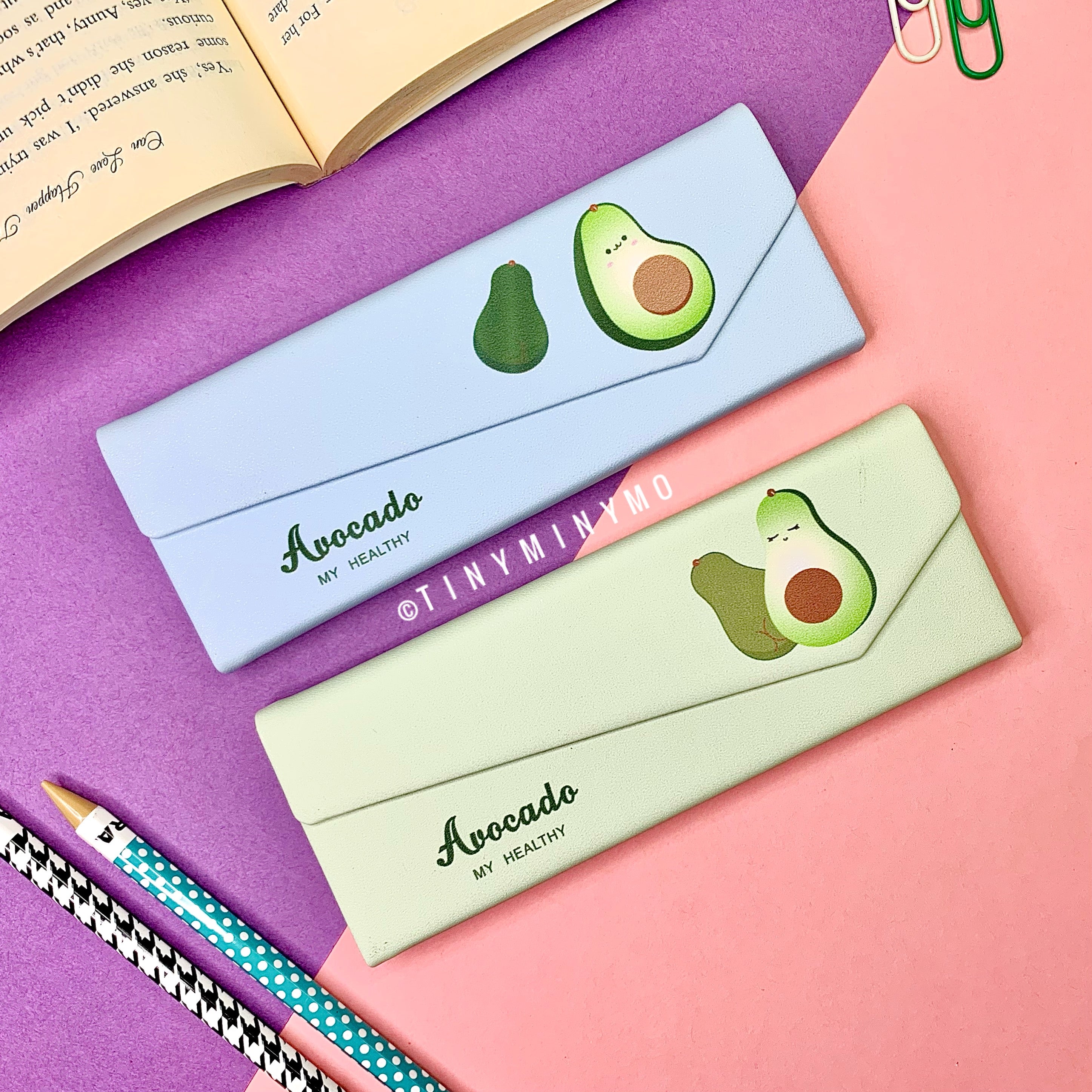 Folding Spectacle Case - Avocado