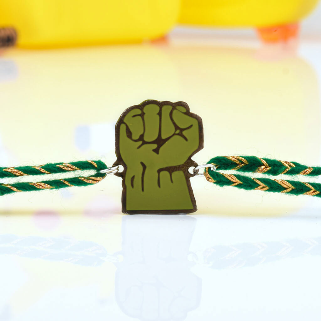 Hulk Hand Metal Rakhi